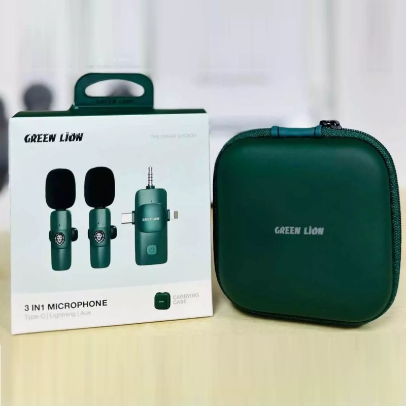 Green Lion 3 IN1 Microphone GN3IN1WMGN